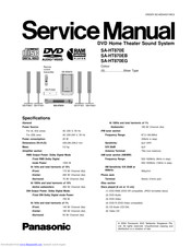 Panasonic SA-HT870E Service Manual