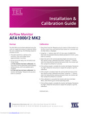 TEL AFA1000/2 MK2 Installation & Calibration Manual