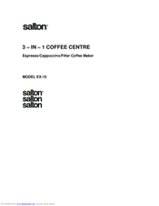 Salton EX-15 Manual