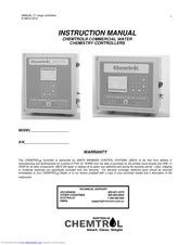 SBCS CHEMTROL CT6000 Instruction Manual