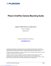Plexon CinePlex Mounting Manual