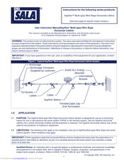 DBI-SALA Sayfline 7603100 User Instruction Manual