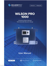 WILSON PRO 1000 User Manual