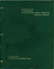 IBM 1402 Instruction & Reference Manual