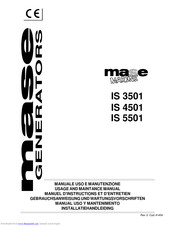 Mase IS 4501 Usage And Maintenance Manual
