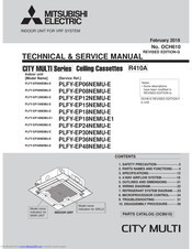 Mitsubishi Electric CITY MULTI PLFY-EP18NEMU-E1 Technical & Service Manual