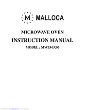 Malloca MW35-IX03 Instruction Manual