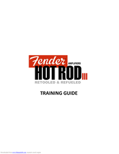 Fender Hot Rod Deville Iii 212 Manuals Manualslib
