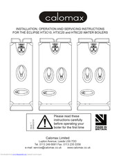 Calomax ECLIPSE HT3C20 Installation, Operation And Servicing Instructions