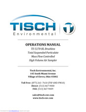 Tisch Environmental TE-5170-BL Operation Manual