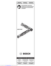 Bosch Gam 2 Mf Manuals Manualslib