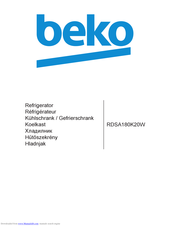 Beko RDSA180K20W Manual