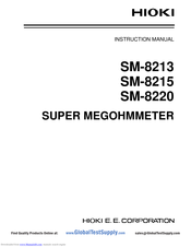 Hioki SM-8213 Instruction Manual