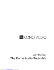 COMO AUDIO Como Audio Turntable User Manual