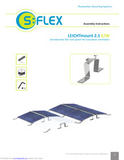 S:FLEX LEICHTmount 2.1 E/W Assembly Instructions Manual
