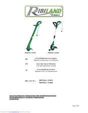 Ribimex Ribiland PRW254A User And Maintenance Manual