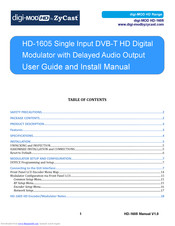 dig-MOD HD-1605 User Manual & Installation Manual