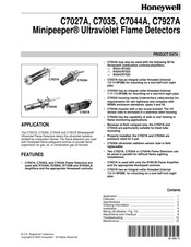 Honeywell Minipeeper C7027A Product Data