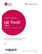 LG ThinQ View Owner's Manual