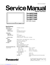 Panasonic Viera TH-58PZ700E Service Manual