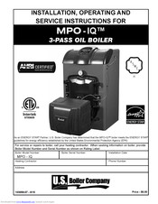 U.S. Boiler Company MPO-IQ Installation, Operating And Service Instructions