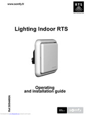 SOMFY LIGHTING OUTDOOR RTS Operating And Installation Manual