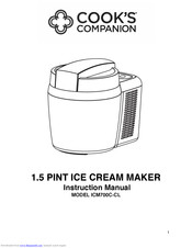 Cook's Companion ICM700C-CL Instruction Manual