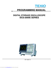 TEXIO DCS-2000E SERIES Programming Manual