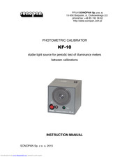 SONOPAN KF-10 Instruction Manual