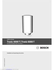 Bosch Tronic 4000 T Series Installation And Operating Instructions Manual