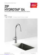 Zip Hydrotap G4 Series Installation Instructions Manual