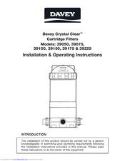 Davey Crystal Clear 39075 Installation & Operating Instructions Manual