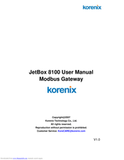 Korenix JetBox 8220 User Manual