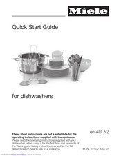 Miele G 6994 Quick Start Manual