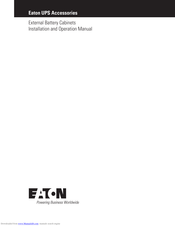 Eaton Double EBC Installation And Operation Manual