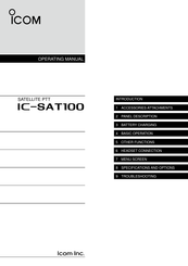 Icom IC-SAT100 Operating Manual