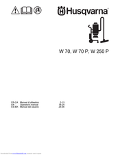Husqvarna W 70 P Operator's Manual