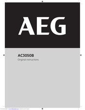 AEG AC3050B Original Instructions Manual