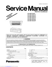 Panasonic CS-ME10CD3P Service Manual
