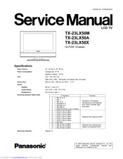 Panasonic TX-23LX50M Service Manual