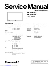 Panasonic Viera TH-42PW3 Service Manual