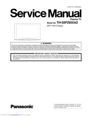 Panasonic TH-58PZ850AZ Service Manual