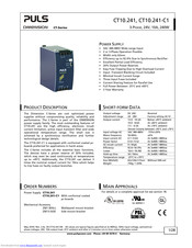 Puls DIMENSION CT-Series Manual