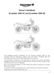 Triumph Scrambler 10 Xe 19 Manuals Manualslib