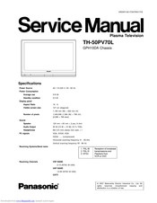 Panasonic TH-50PV70L Service Manual