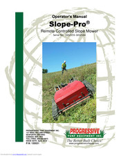 Progressive Turf Equipment Slope-Pro Operator's Manual
