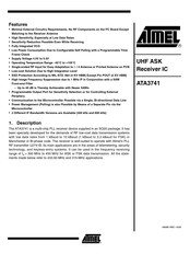 Atmel ATA3741P3-TGQY Operating