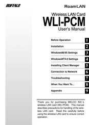 Melco Buffalo RoamLAN WLI-PCM User Manual