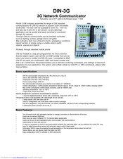 Pacific GSM DIN-3G Instructions Manual