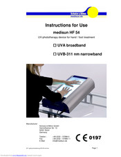 Schulze & Bohm medisun HF 54 Instructions For Use Manual